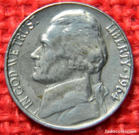 Valor de las monedas americanas. . Moneda de 5 centavos estados unidos 1964